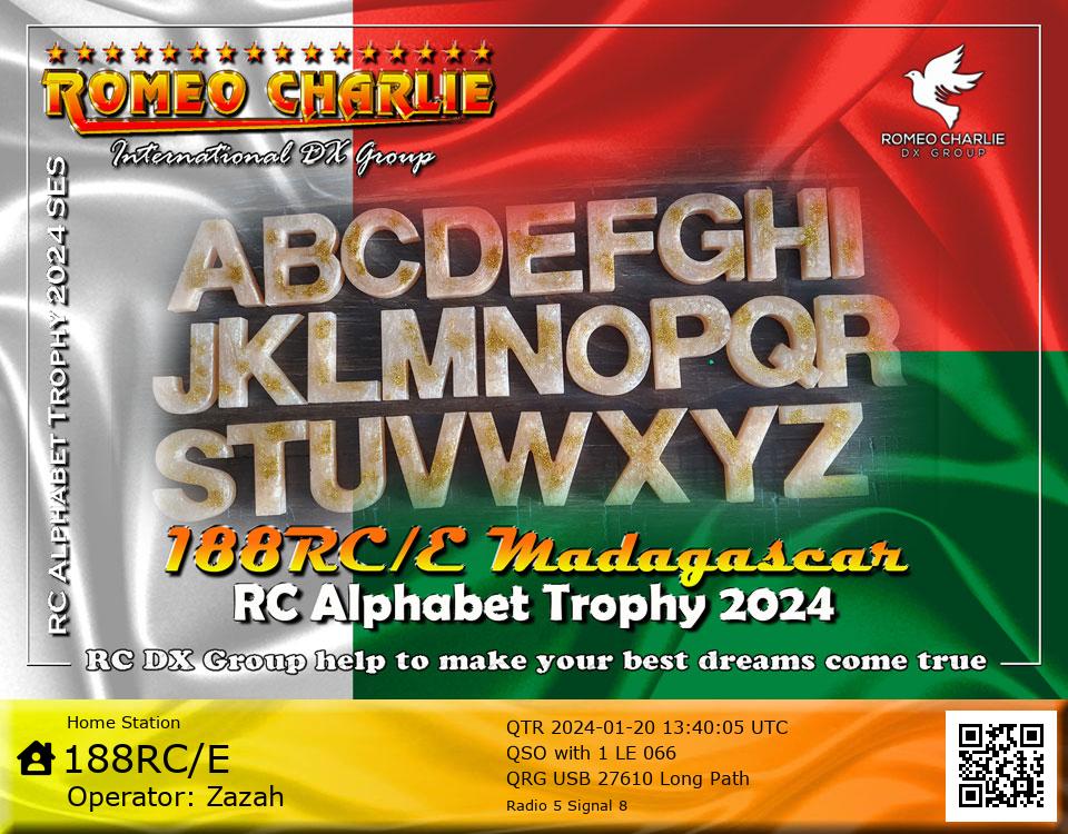 eQSL 188RC E Mr. Zazah